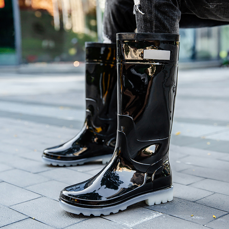 New Men Rain Boots High Rain B - Car Shampoo Ph 评论和价格
