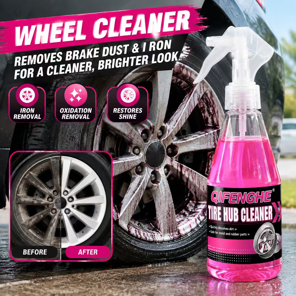 Powerful Wheel Cleaner Spray R - Wheel Cleaner Alloy 评论和价格