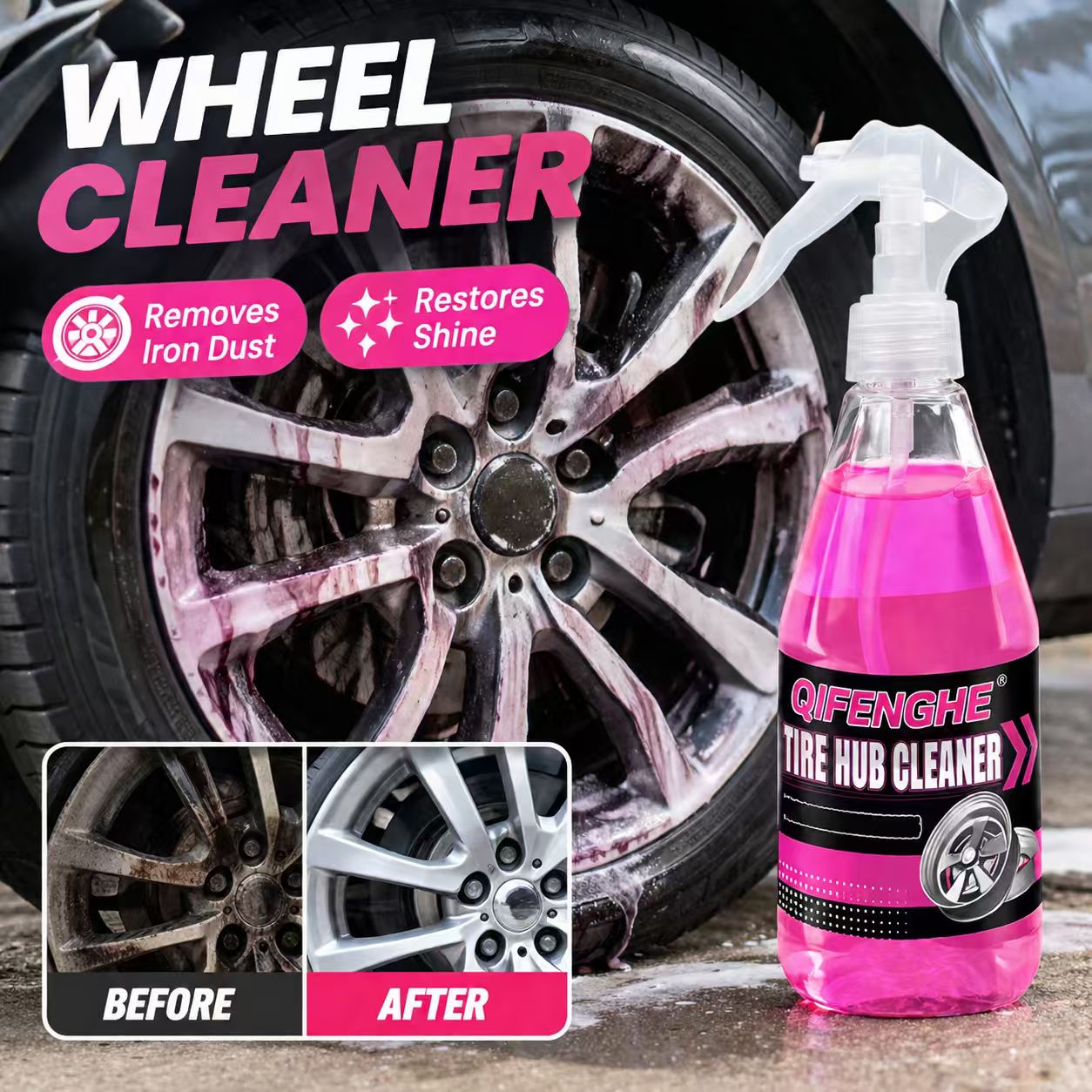 Powerful Wheel Cleaner Spray R - Wheel Cleaner Alloy 评论和价格